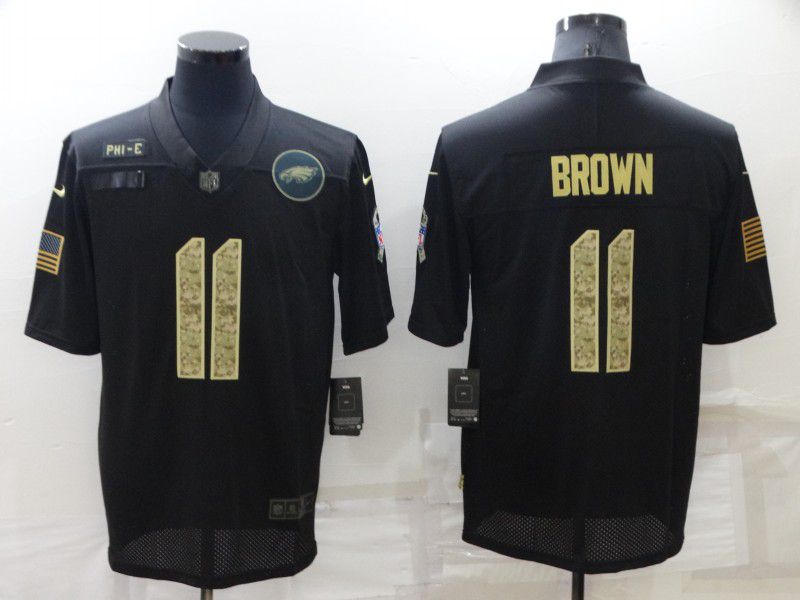 Men Philadelphia Eagles 11 Brown Black Camo 2022 Nike Limited NFL Jersey